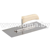 Терка нерж. 280х130мм  дерев. ручка  AL арт.040 114  Inter-S