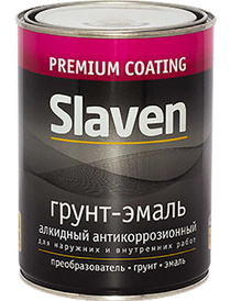 Эмаль Slaven По ржавчине (1.1кг, белый)