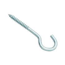 Шуруп-крючок полукругл 8,0x70 белый цинк 1 шт