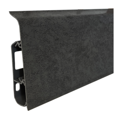 Плинтус напольный ПВХ Qvant Q09 Монолит 76мм 2,2м