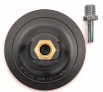 Диск-насадка Ф100мм для дрели и УШМ с липучкой (М14+штифт) Bohrer