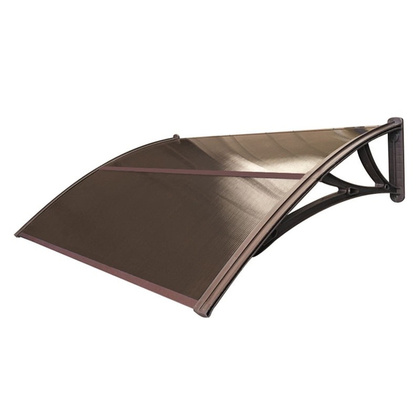 Козырек из поликарбоната с кор. кроншт. (УКК-ПБ) 6х1500х1070 мм (бронз)