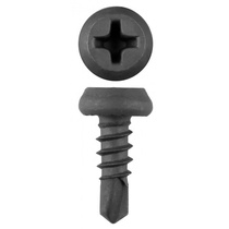 Шуруп по мет. 3,8х11  п/цил.cверло окс.