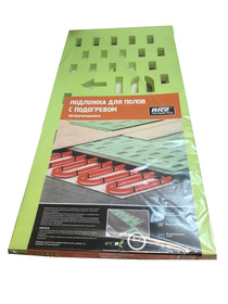 Подложка перфорированная 3мм Rico тёплый пол1000x500мм (5кв.м/уп)