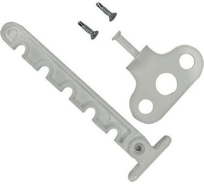 Ограничитель оконный д/ПВХ метал белый (5 позиционный)арт У1-56502.Б Левша