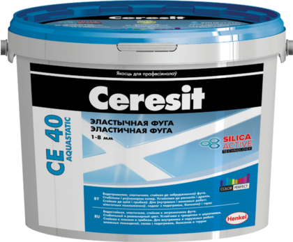 Фуга Ceresit CЕ-40 aquastatic 04 серебряно-серая 2 кг