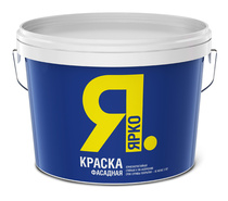 Краска ЯРКО фасадная белая 14 кг