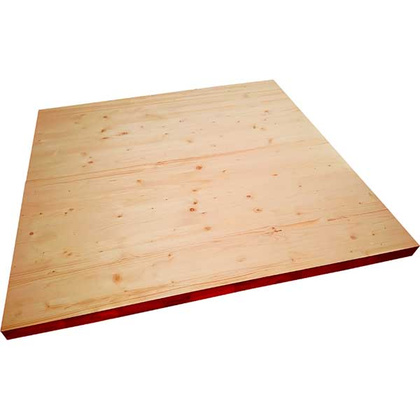 Площадка поворотная 40х1000х1000мм, сорт АВ, хвоя