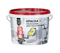 Краска для стен и потолков DALI PROFESSIONAL белая глубомат. 9 л Рогнеда