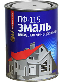 Эмаль ПФ-115 алкидная универсальная, голубая, 0,8 кг