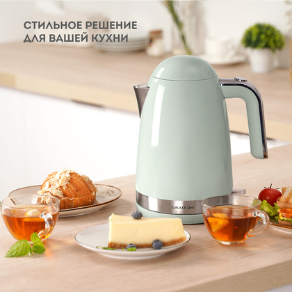 Электрочайник GALAXY LINE GL 0332 МЯТНЫЙ 2200 Вт, объем 1,7 л
