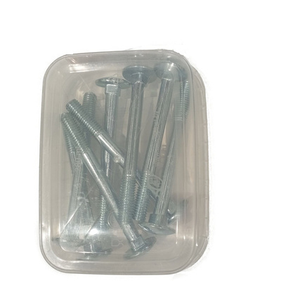 Болт мебельный DIN 603 М8х80 оцинкованный 8 шт