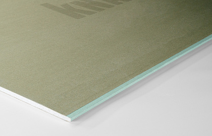 Гипсокартон KNAUF тип Н2 2500х1200х9,5 мм, S 3м2, влагостойкий