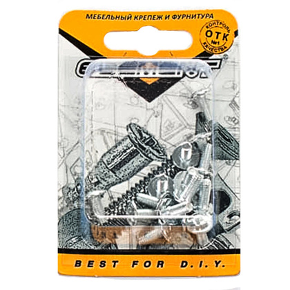 Винт М4x10мм белый цинк 15 шт