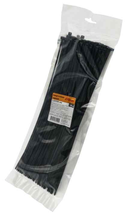 Хомут-стяжка 3,6х300мм Energy (черный) 100шт