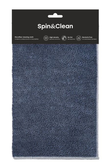 Салфетка универсальная из микрофибры Rock'n'Roll, 30х30 см, антрацит