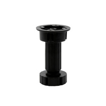 Комплект из 4 регул. меб. опор Lemax prof4FL10B 100мм, черн.