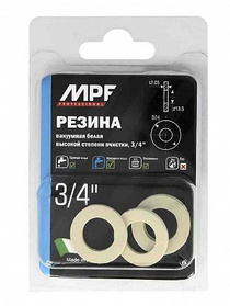 Прокладка 3/4 MPF белая (резина) (4 шт.), MP