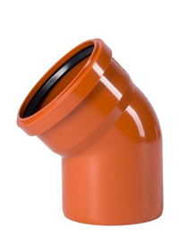 Отвод ПВХ наружный 45* Ду 110 Германия