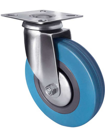 Опора колесная SCg 42, поворотная d=100 мм, серая