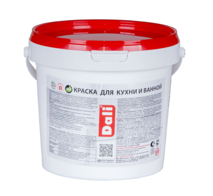 Краска для кухни и ванной DALI белая 0,9 л Рогнеда