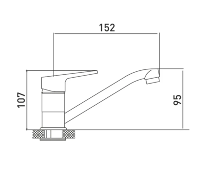 Смеситель для кухни GROSS AQUA 3210268С- G0109 Delta