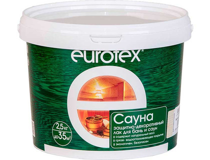 Лак Eurotex Сауна (2.5кг)