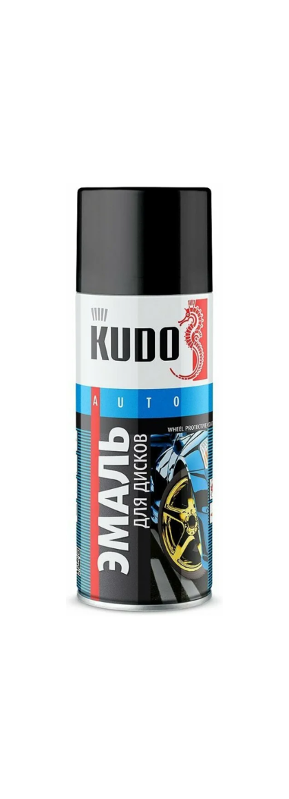 Эмаль автомобильная Kudo для автодисков черная 520мл (KU-5203)
