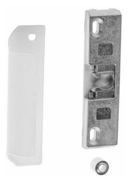 Комплект балконной ручки с защелкой Lux белый арт У1-0459.Б Левша