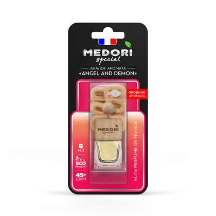 Ароматизатор Medori Ange and demon бутылочка с пробником TB-4036