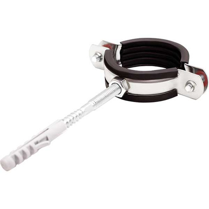 Хомут сантехнический (87-94мм) 3 цинк шпилька + дюбель РФ