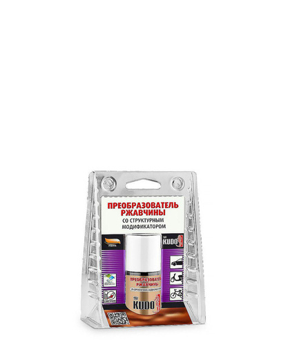 Преобразователь ржавчины Kudo ремонтный с кисточкой 15мл (KU-70005)