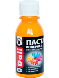 Колеровочная паста Dali золотисто-желтый 0,1 кг