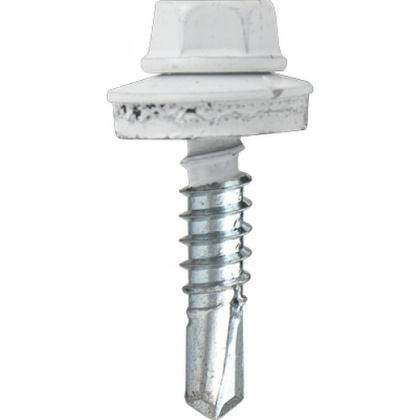 Шуруп кров. 5,5х25 RAL 9003 насыщенно-белый (50шт)