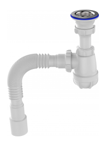 Сифон для умывальника 1 1/2х40 с мет.реш. с г.т. 40х40/50