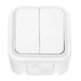 VIKA бел. Выключатель 2-кл. IP54 А5 6-224, ОККО