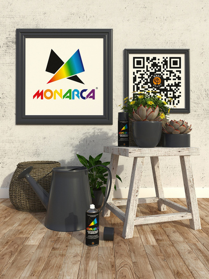 Краска акриловая Monarca RAL 7024 Серый Графит 520мл