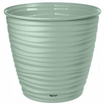 Горшок для цветов Saffron 1,5 л с поддоном,13*14 см (св-зелен)221610117/03
