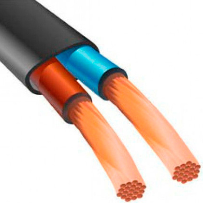 Шнур ШВВП 2х0,75 черный