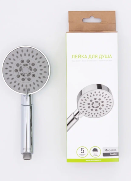Лейка для душа GROSS AQUA Moderna 5 режимов GA4051