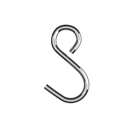 Крючок на рейлинг несъемный, хром