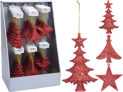 Набор украшений новогодних Звезда/Дерево (2 шт),  Koopman CAA642720