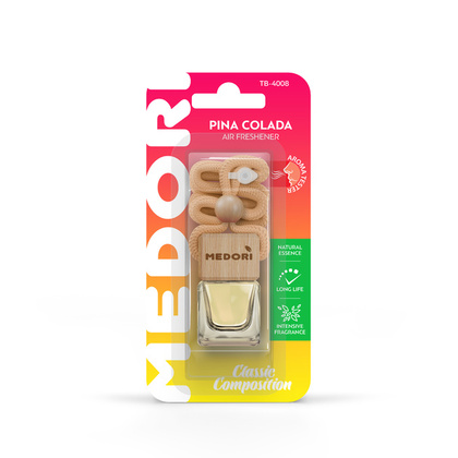 Ароматизатор Medori Пина Колада бутылочка с квадр.крышкой ТВ-4008