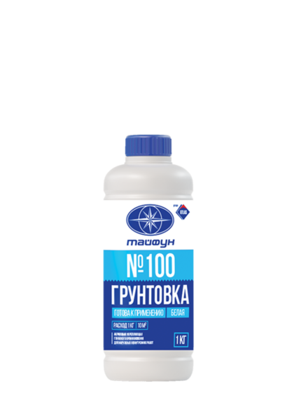 Грунтовка акриловая Тайфун Мастер № 100 белая 1кг