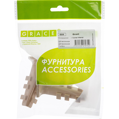 Угол внутр. Qvant Q08 Дуб миллениум (2шт)