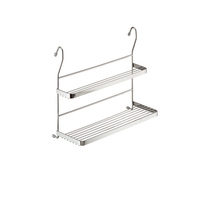 Полка двухъярусная mix, хром