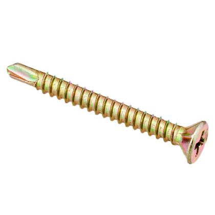 Саморез оконный с буром 3,9x25 желтый цинк 200 шт