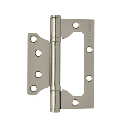 Петля дв. 100 универс.накладн.без врезки хром без колп. (2шт) NORA-M