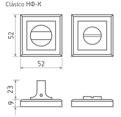 Накладка под фиксатор НФ-К черная