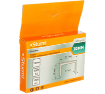 Скобы для степлера 10 мм. тип 53 1000 шт., оцинк., закал. Sturm! 1071-02-10